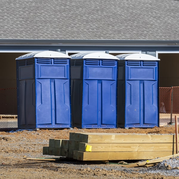 can i customize the exterior of the portable restrooms with my event logo or branding in Franklin Center